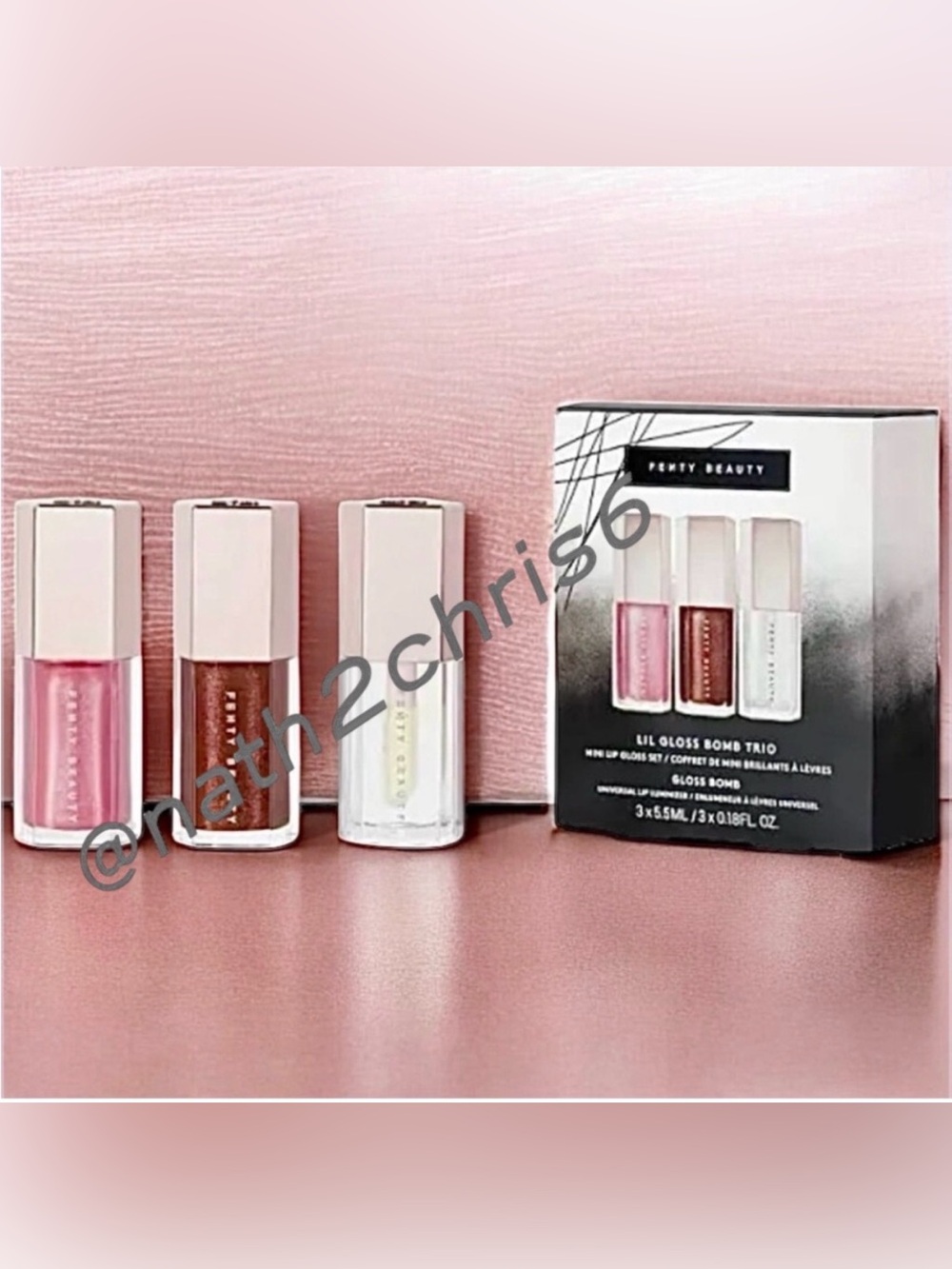 Fenty Snackz Lil Gloss Bomb Trio Mini Lip Gloss Set NIB
